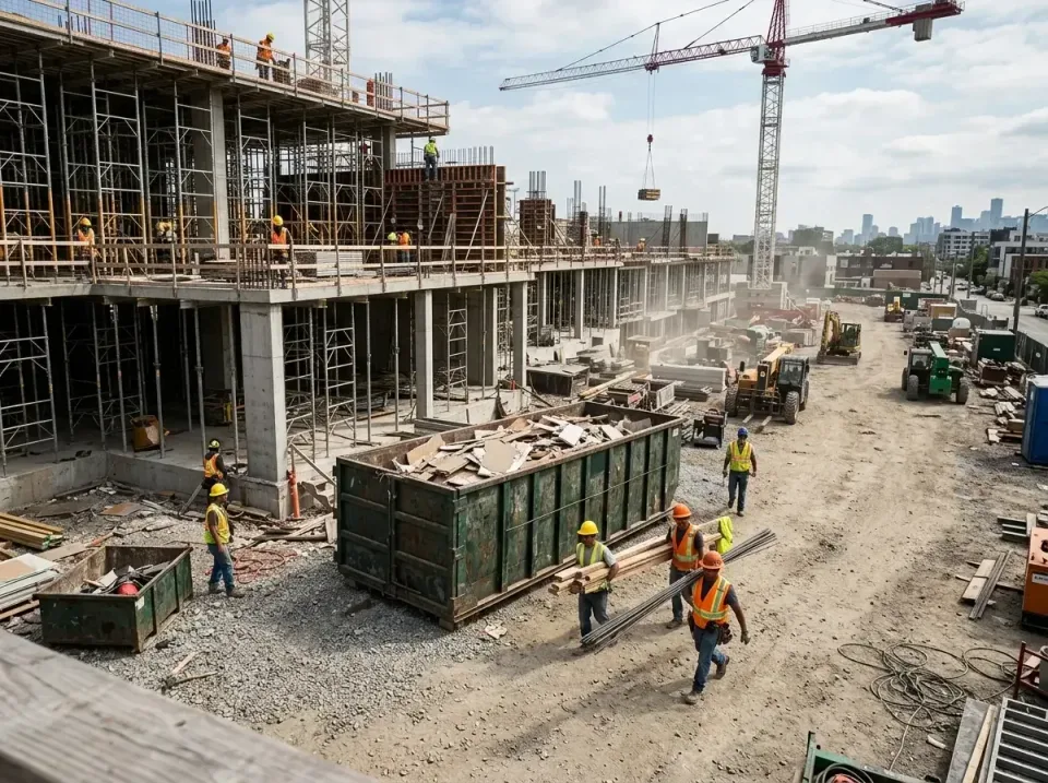 commercial-construction-site-w-002 — frequently asked questions, Low Cost Construction Dumpster Rental in Waukesha, WI